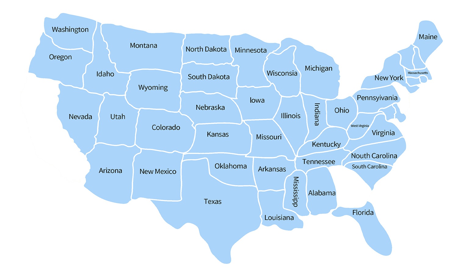 US Warehouse Map